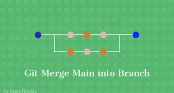 Как выполнить слияние (merge) ветки main в другую ветку в Git