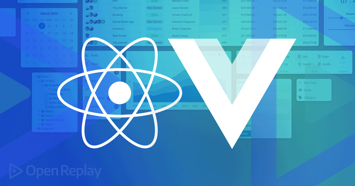 Component Framework Concepts in Vue vs React