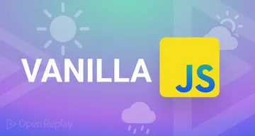 Use just vanilla JS and build a full weather app