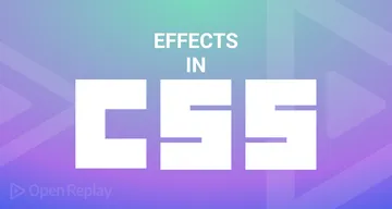You don't always need JavaScript to produce nice visual effects