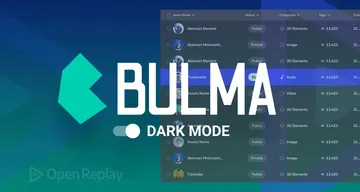 Configuring Bulma to easily provide an alternative dark mode