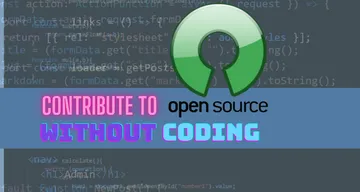 Contributing to Open-Source doesn't have to be about code