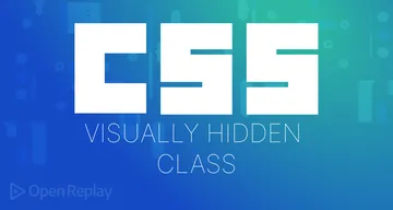 Learn how to use visually-hidden to make pages more accessible
