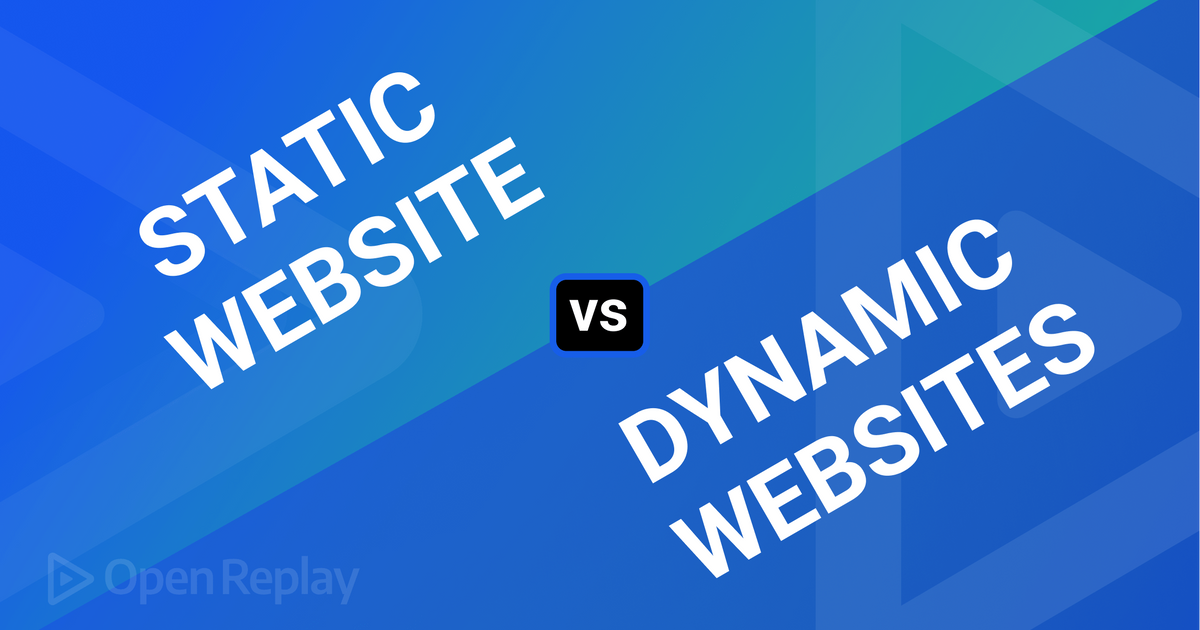 static and dynamic website example