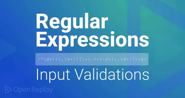 Regular expressions are sometimes dreaded, but they are quite useful for validations