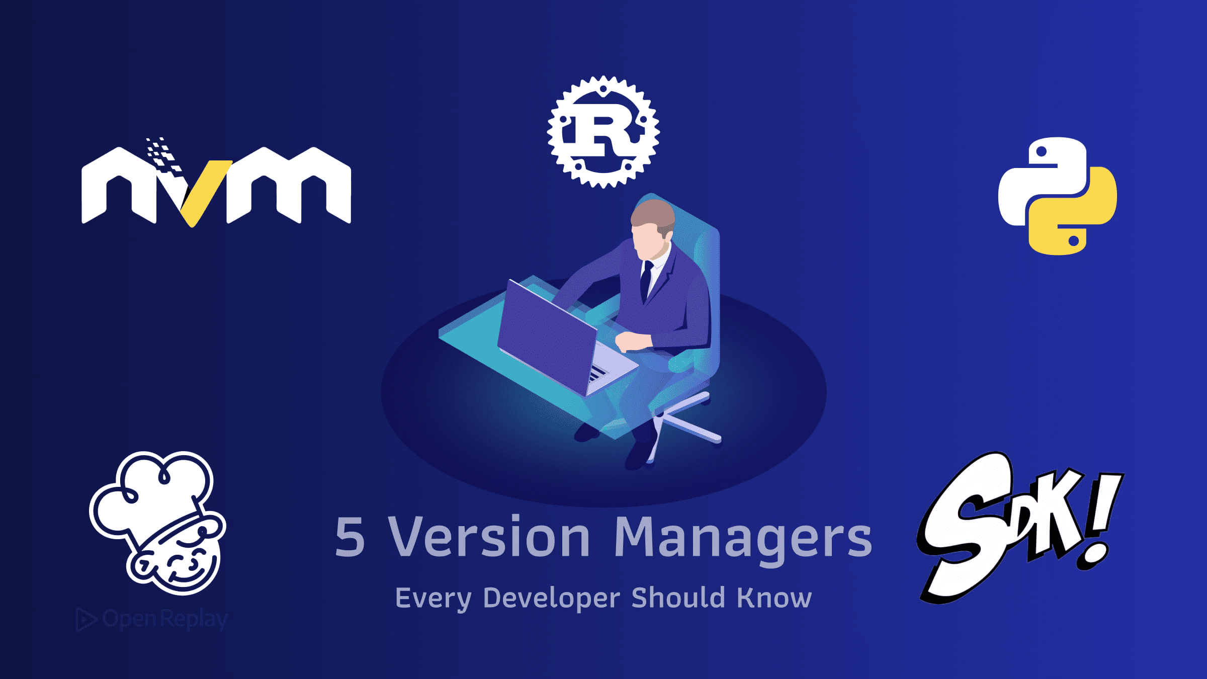 Compare nvm, pyenv, rustup, mise, and SDKMAN! for version management, per-project pinning, CI parity, and the right tool for each runtime.