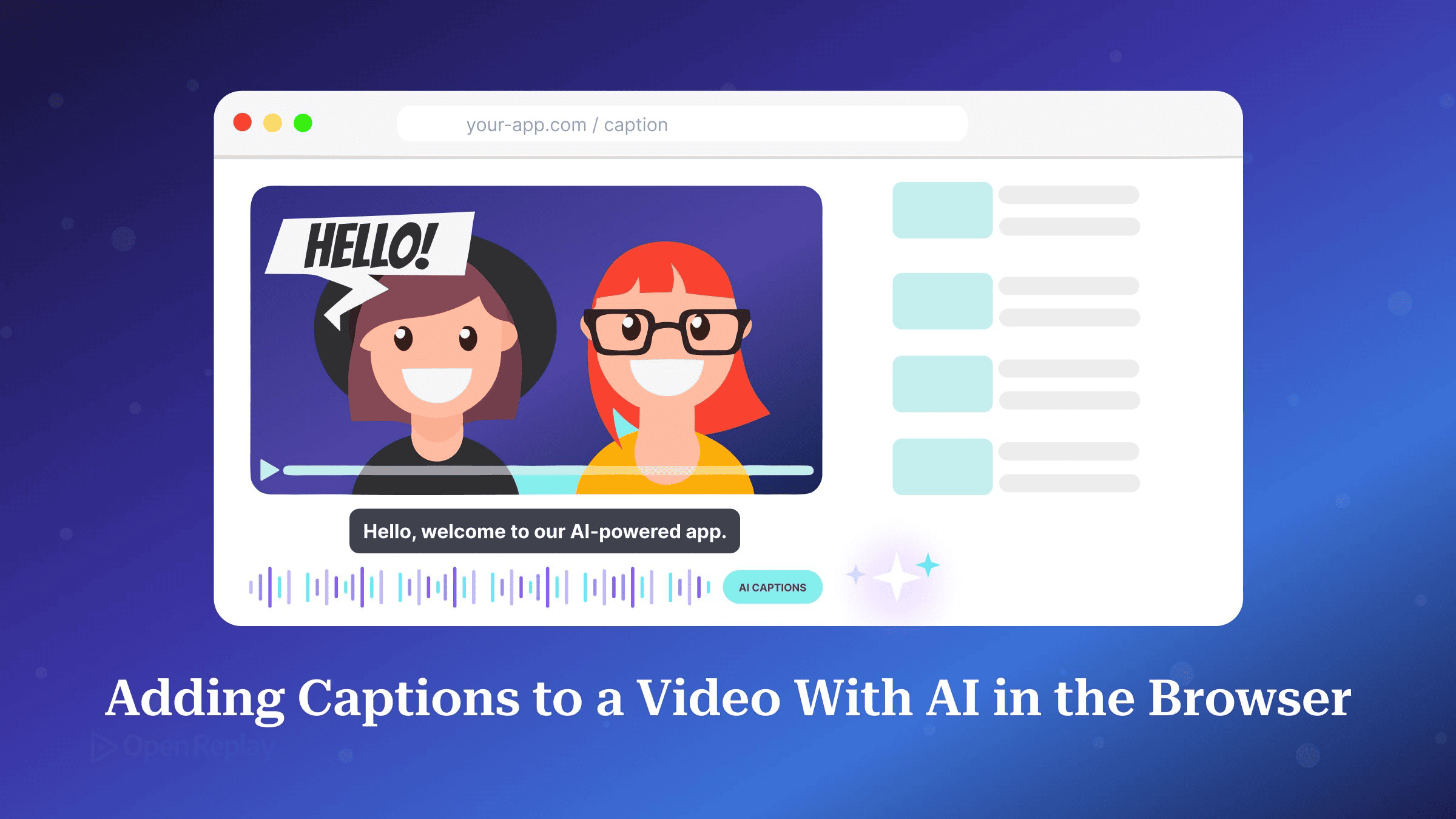 Adding Captions to a Video With AI in the Browser