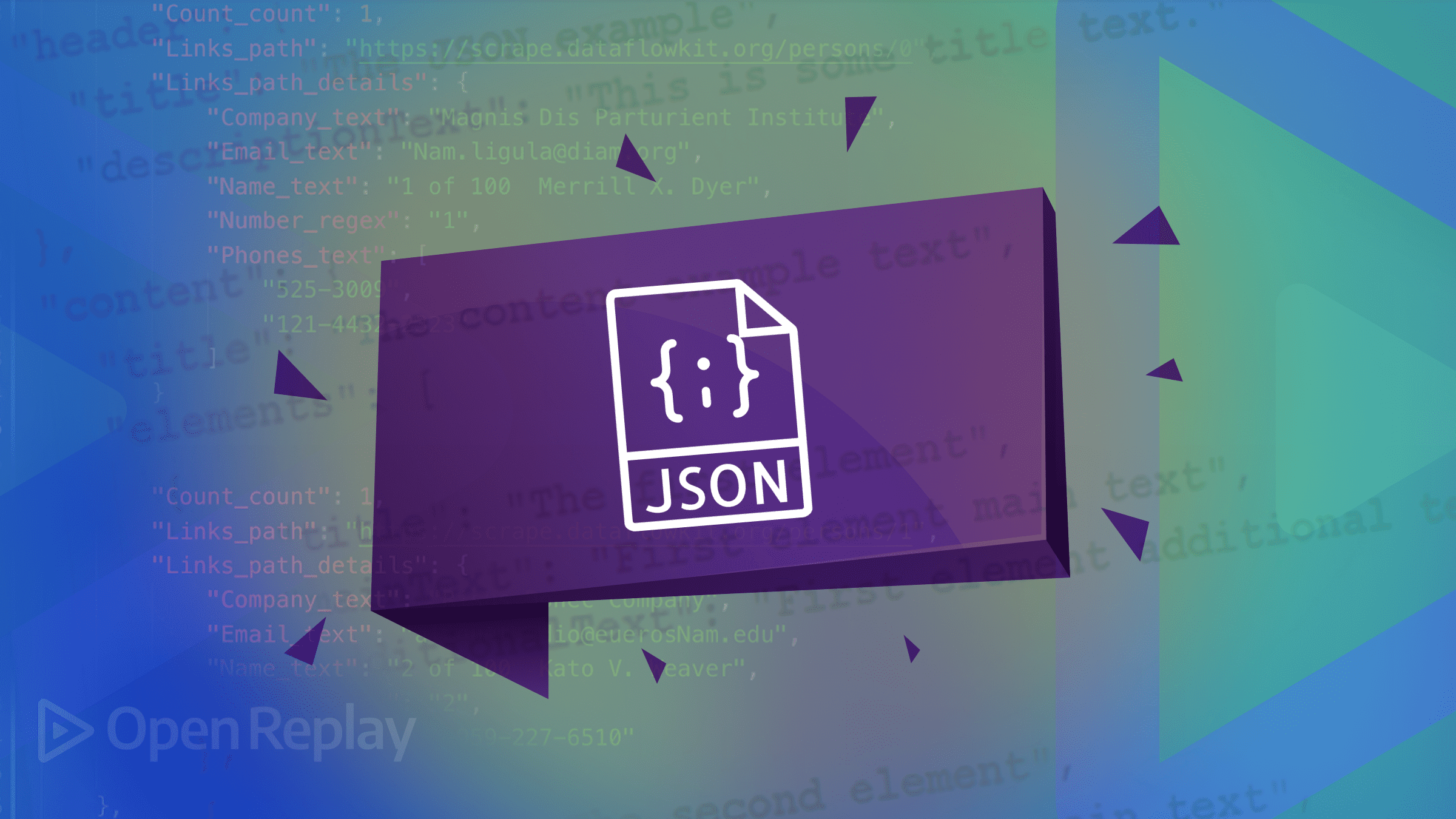 All about the JSON format