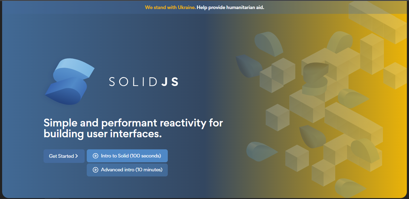 Solid JS website