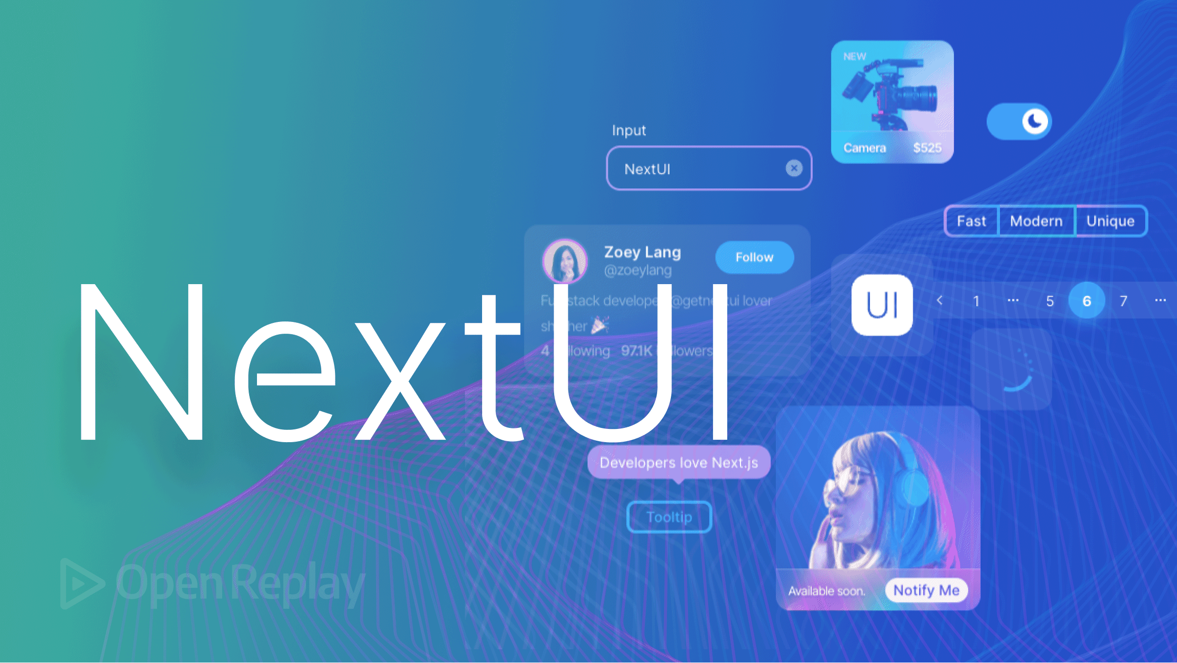 Build beautiful UI components with NextUI