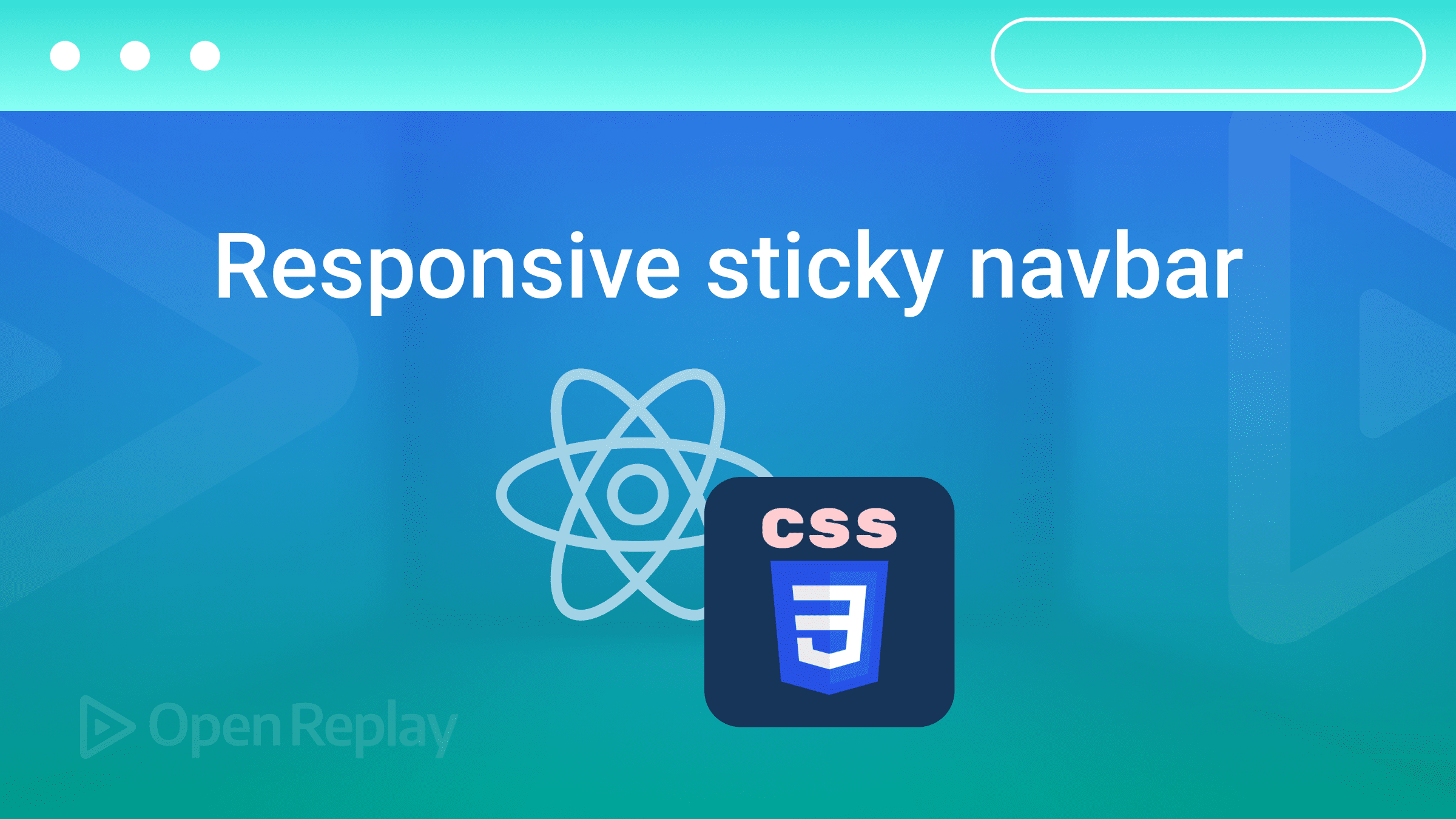 Building a responsive sticky navbar with CSS