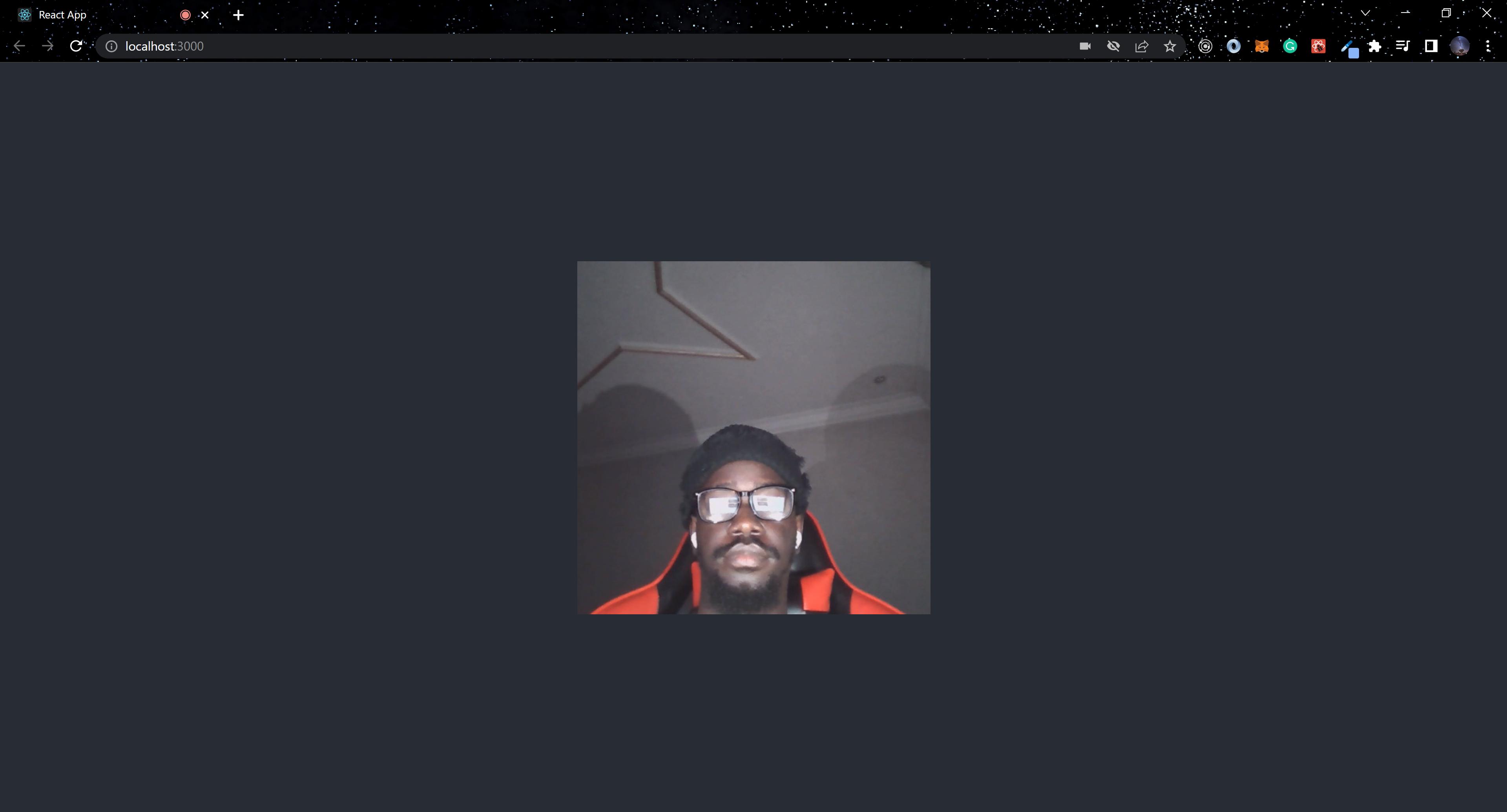 2 Image of the webcam output
