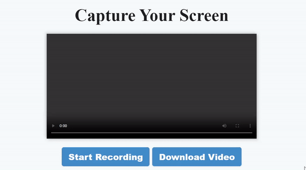 A GIF illustrating what happens when the start recording button is clicked