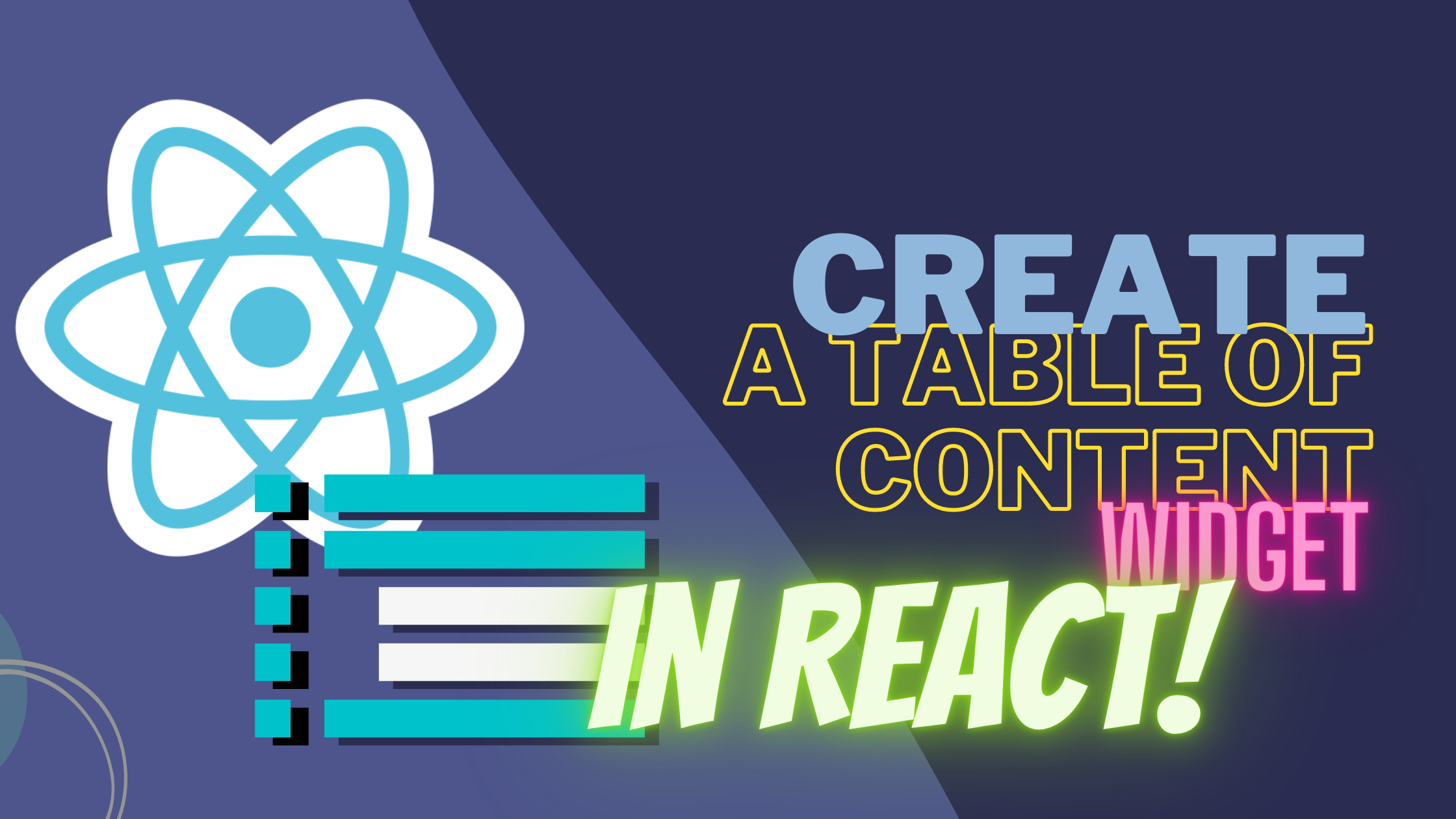 Creating a table of content widget in React
