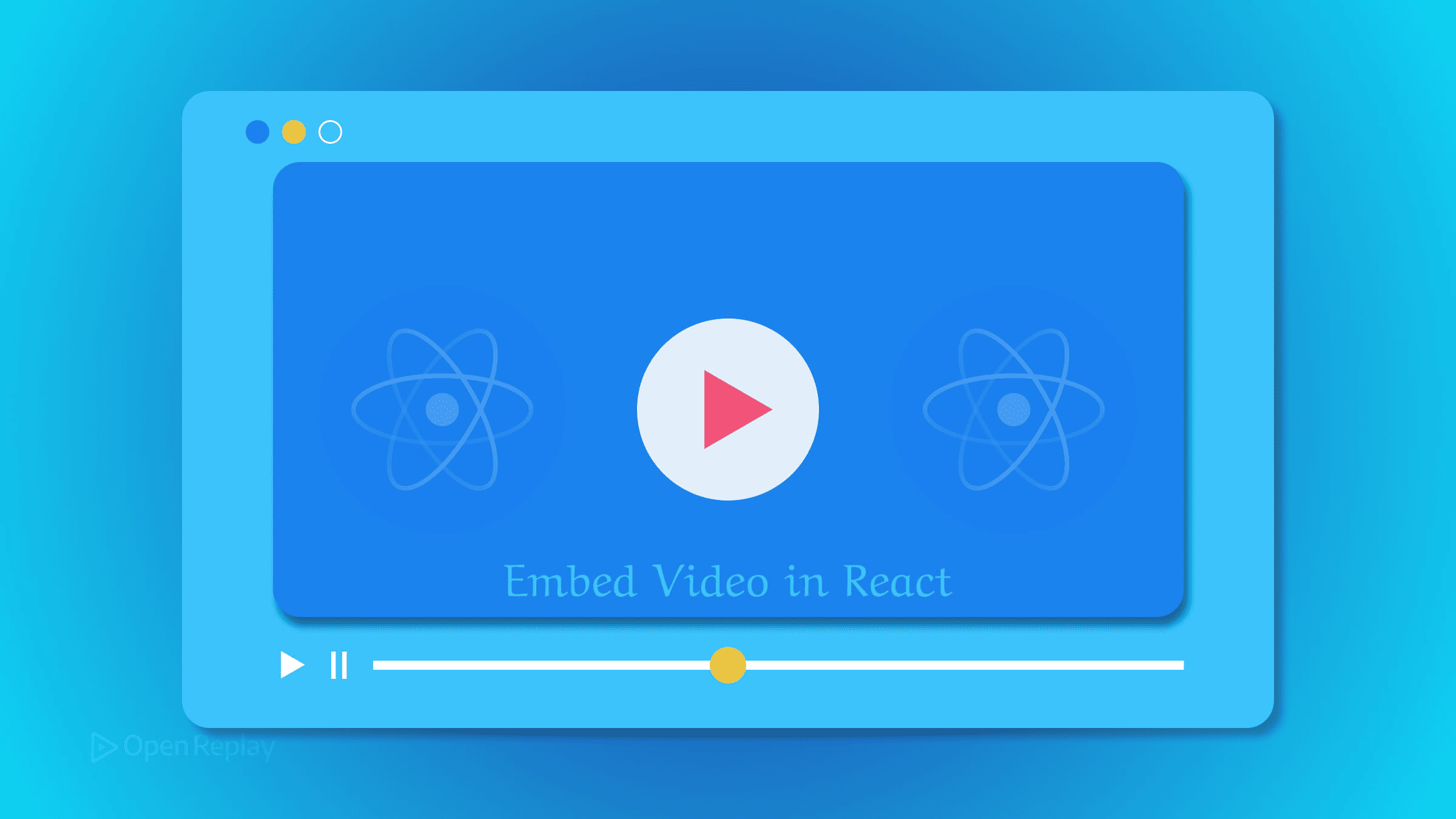在 React 中嵌入视频：自托管文件用 HTML5 video，YouTube 用 iframe，包含 autoplay 修复、响应式尺寸和 ReactPlayer 选择。
