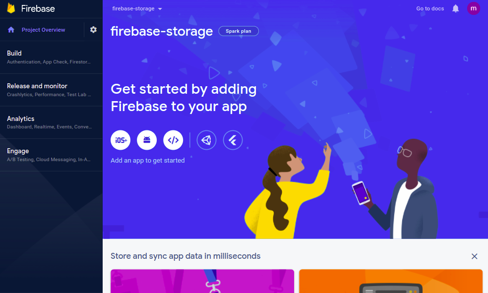 firebase-storage project page