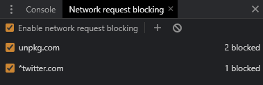 request blocking