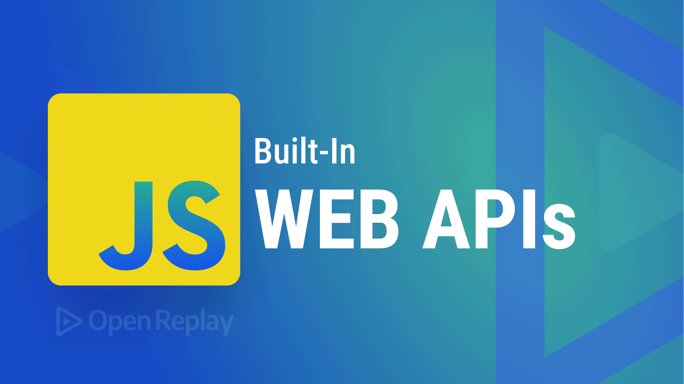 Four useful built-in JavaScript web APIs