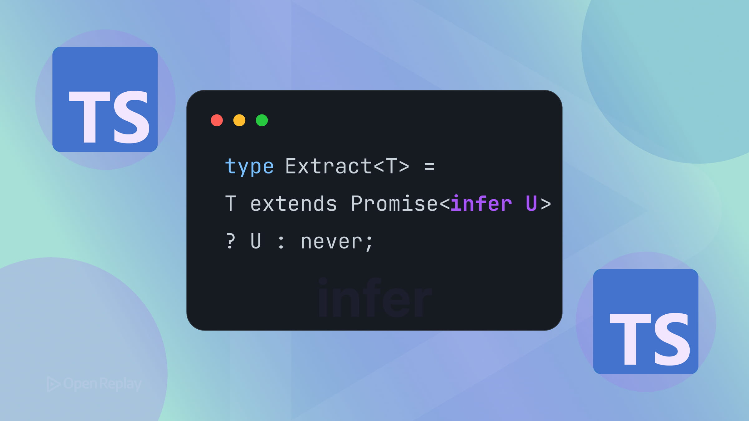 TypeScript infer explained: how conditional types extract return types, array elements, tuples, template literals, and built-in Awaited.