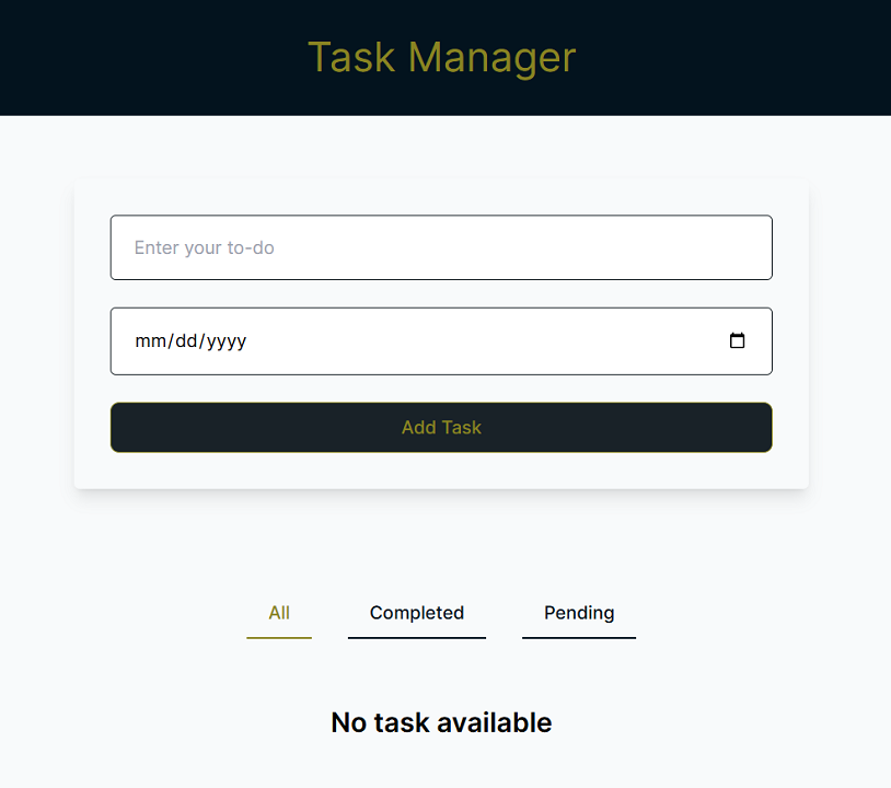 A simple task manager application