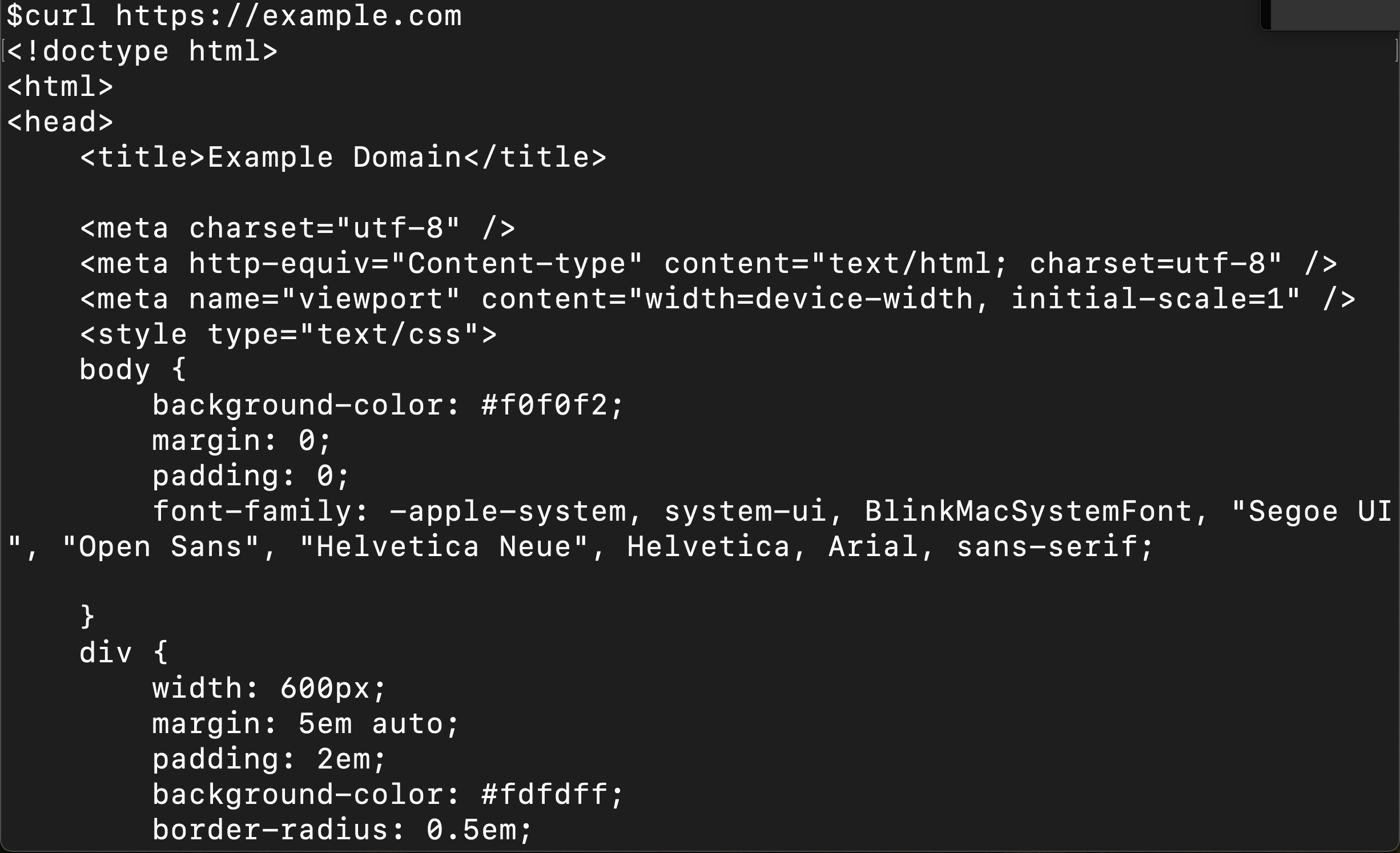 HTTP Requests curl