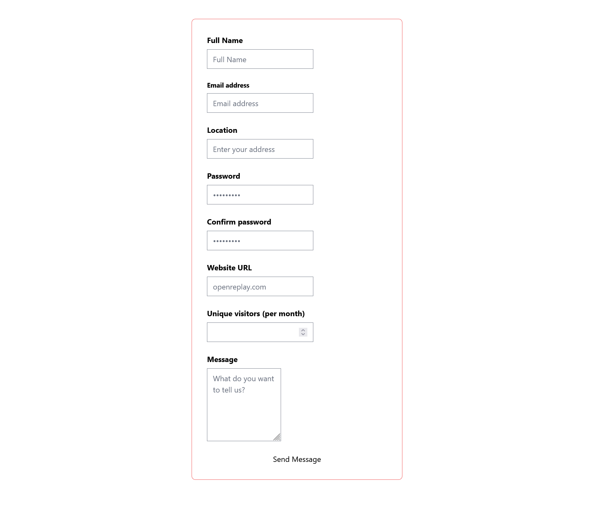 Output alt="default styling for the form plugin"