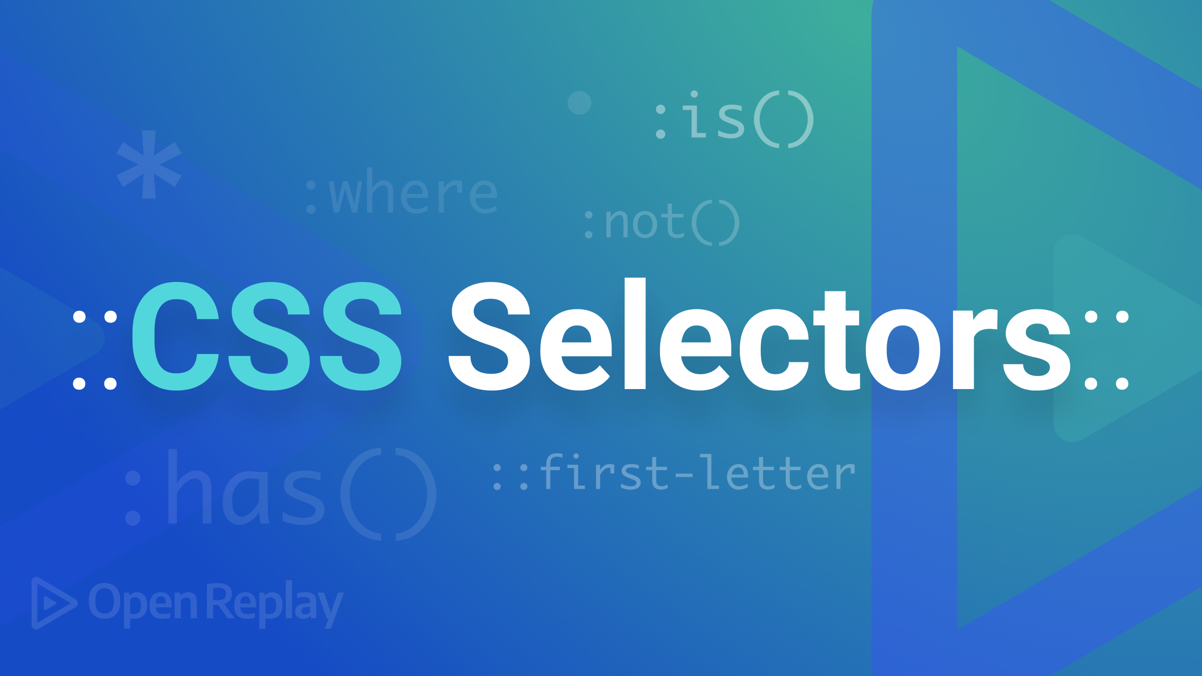 Modern CSS selectors