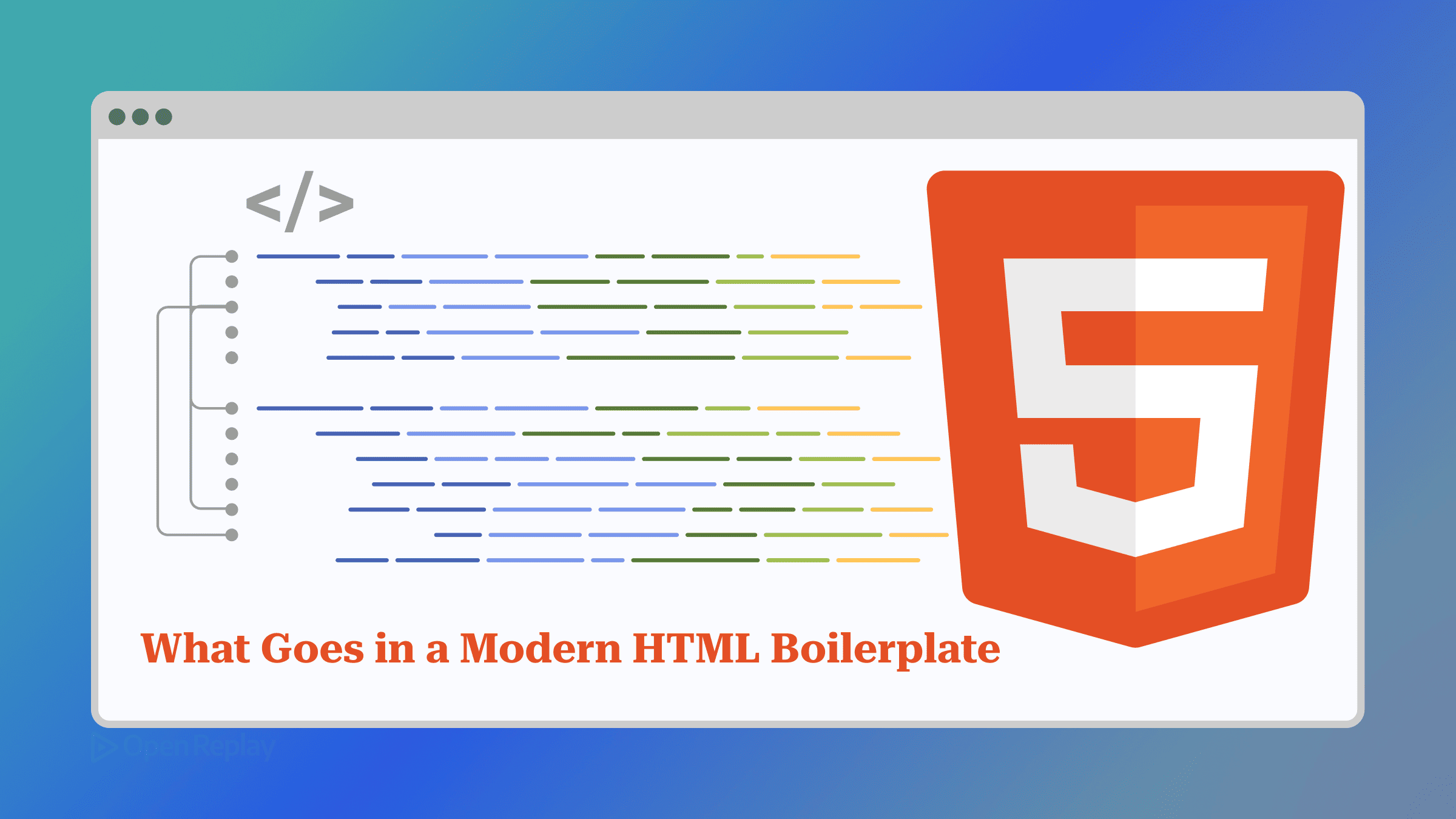 What Goes in a Modern HTML Boilerplate