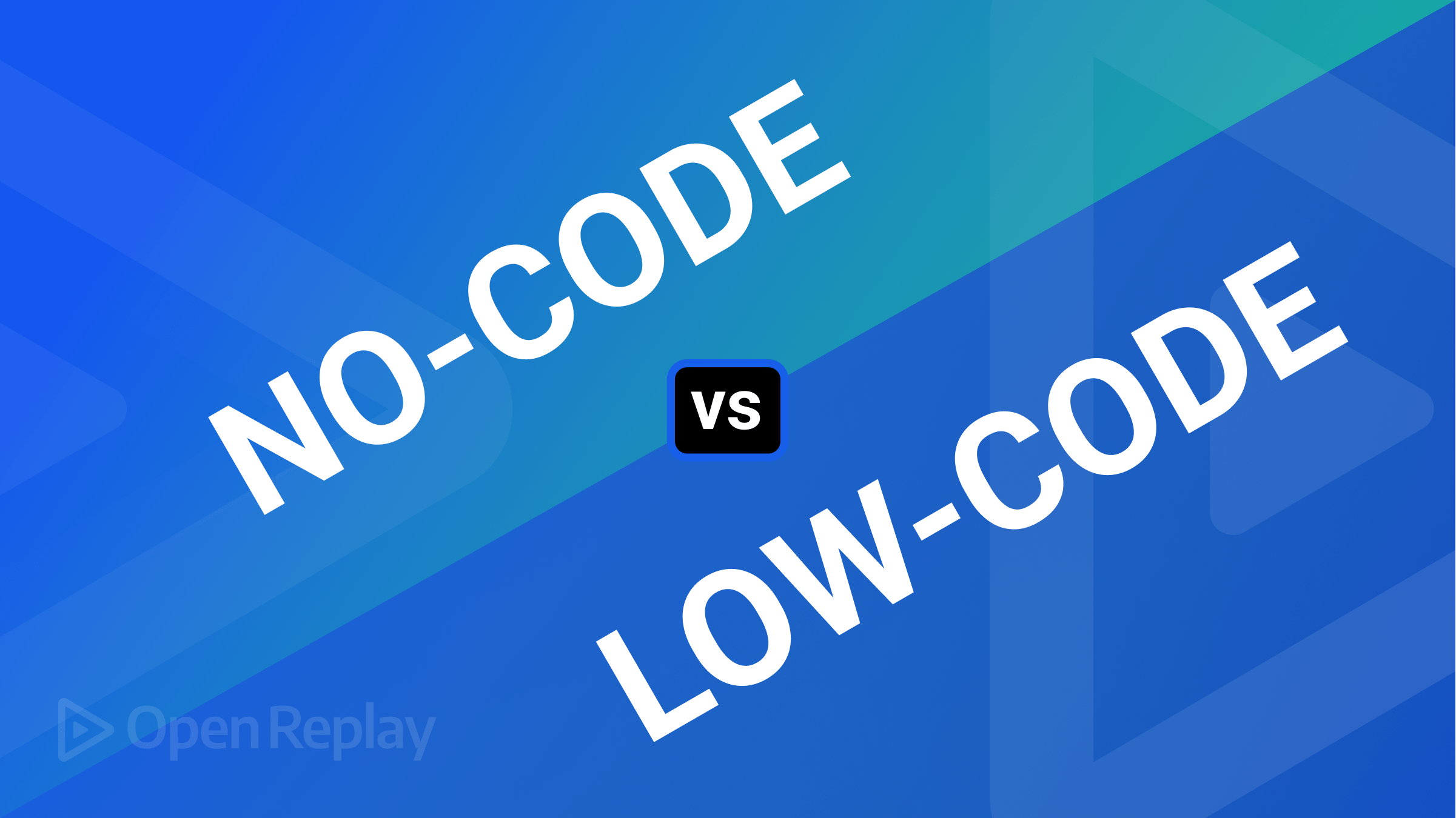 No Code vs. Low Code -- a Comparison