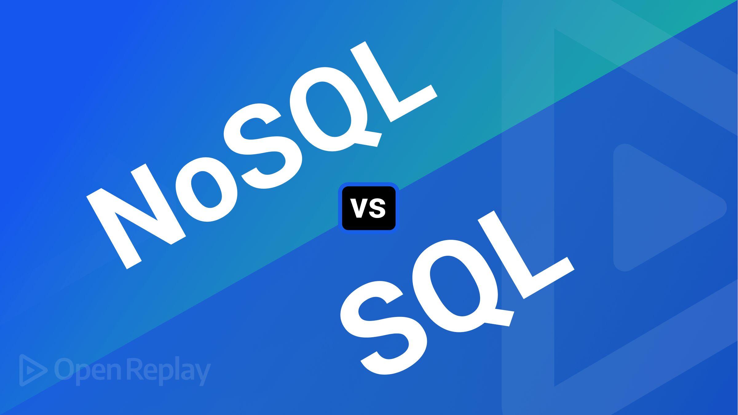 NoSQL vs. SQL -- A Comparison