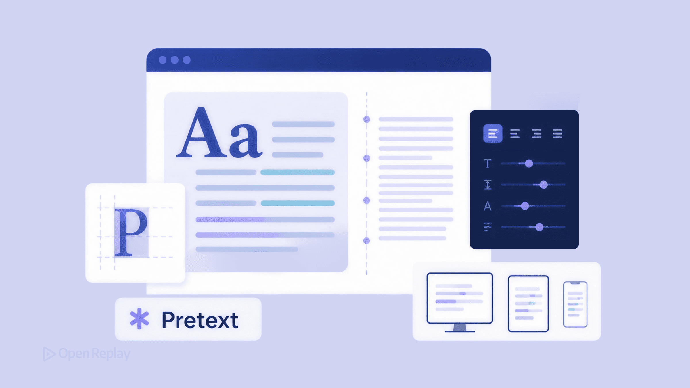 Pretext is a TypeScript library that measures text outside the DOM to avoid reflow, speeding virtualized lists, chat feeds, and masonry layouts.
