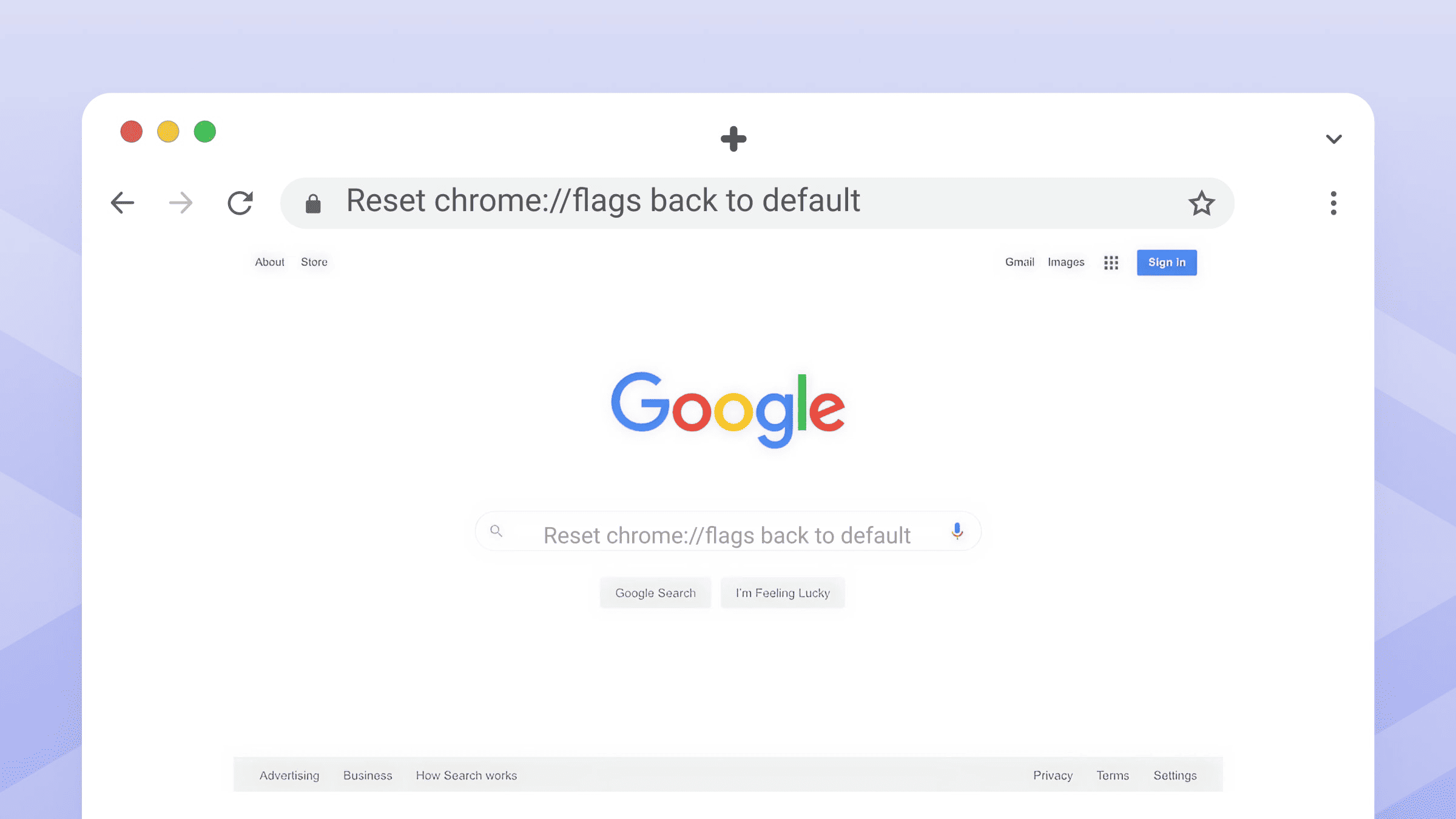 将 chrome://flags 重置为默认设置