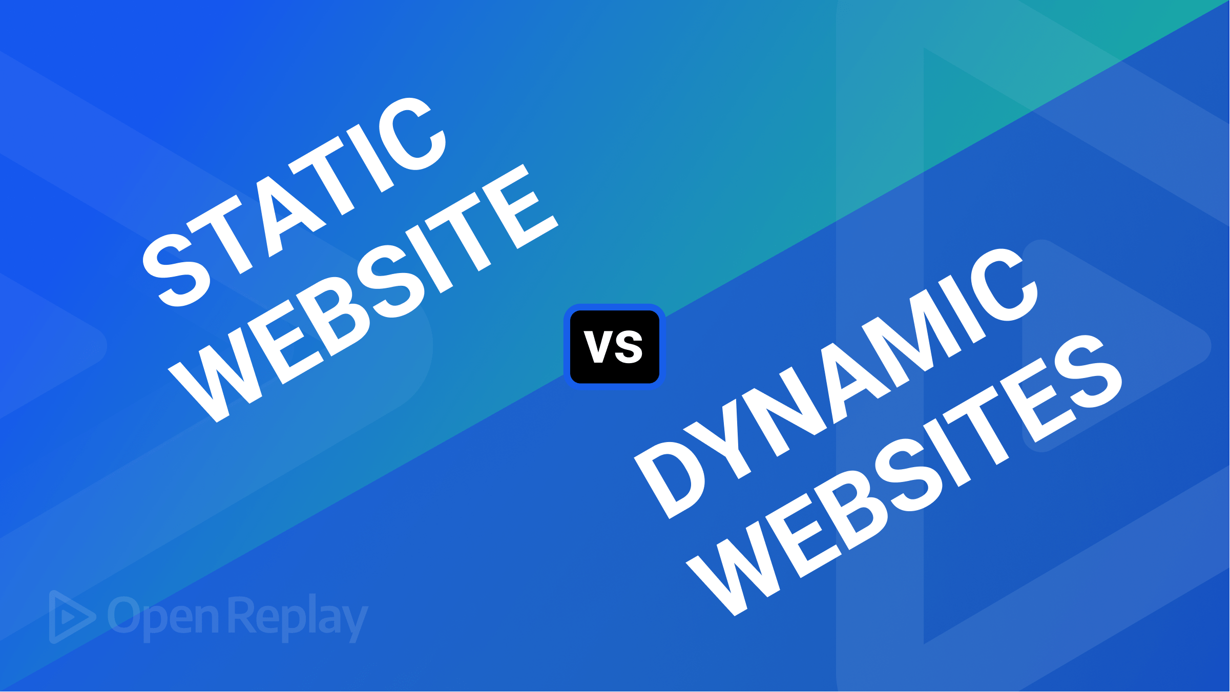 Static vs. Dynamic Websites