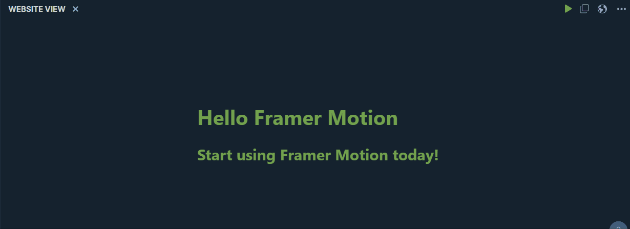 Framer-motion example