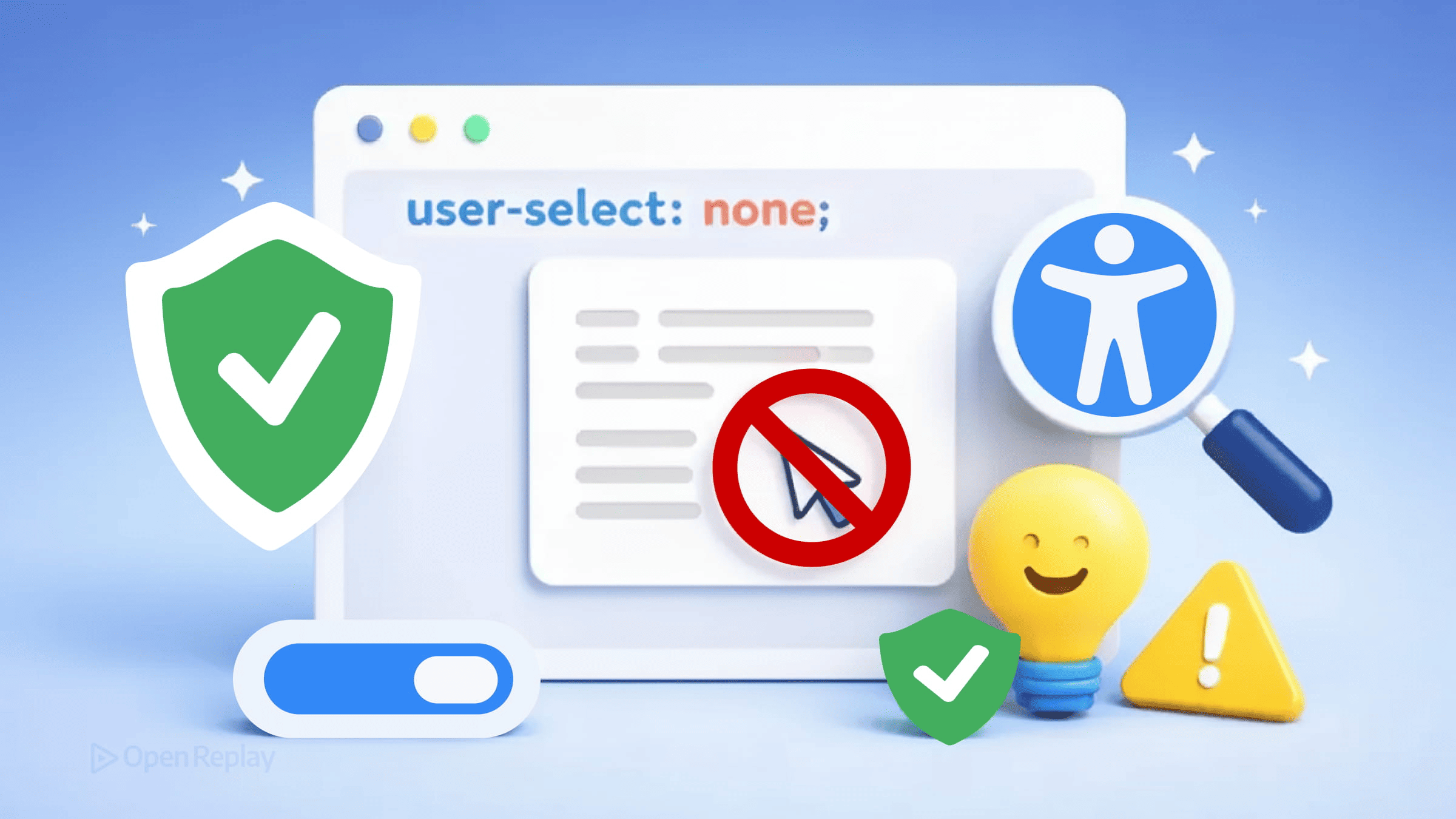 When to Use user-select: none (and When It's a UX/Accessibility Trap)