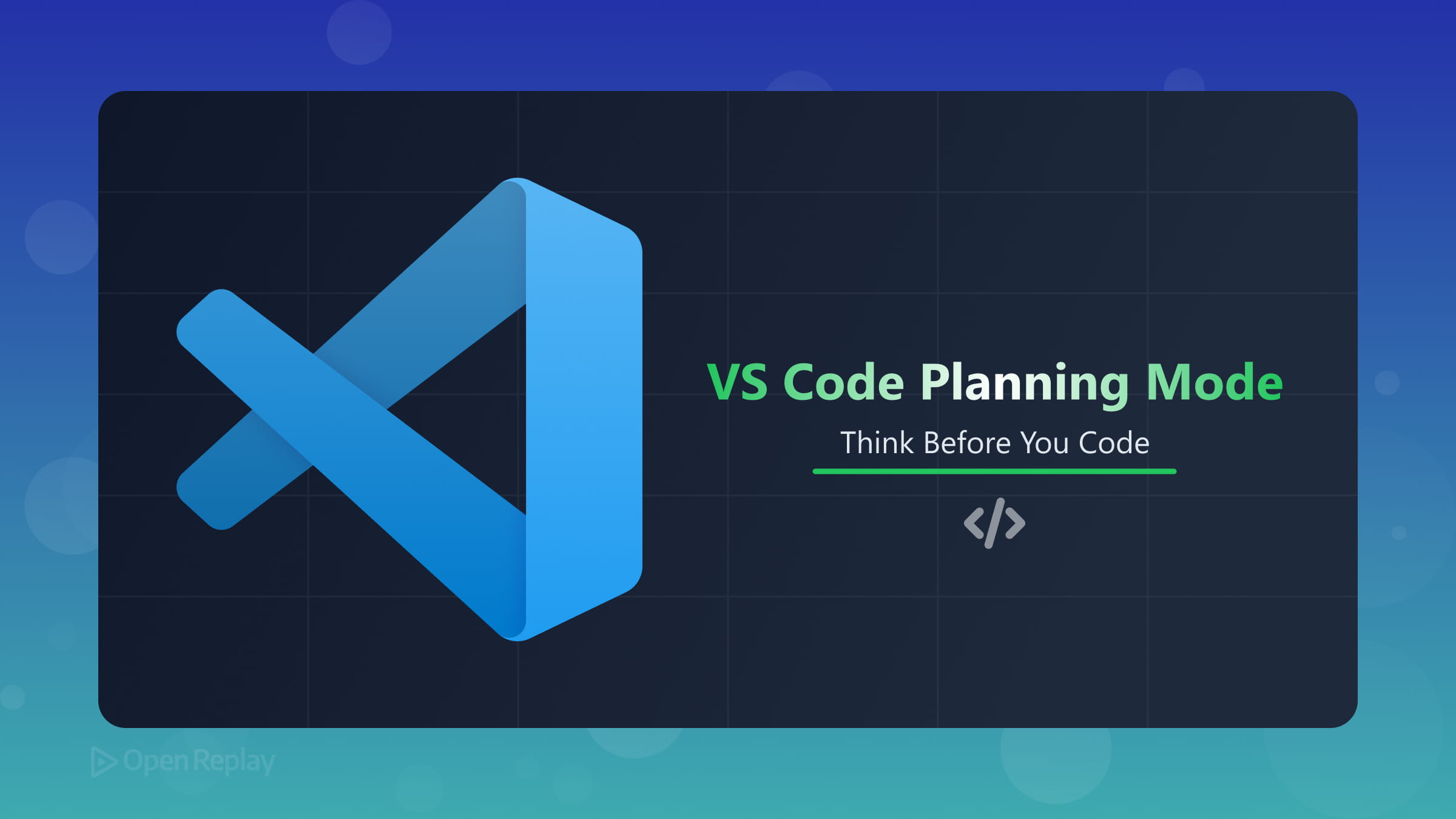 Mode Planification de VS Code : Réfléchir avant de coder
